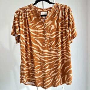 Maeve By Anthropologie Soft Print Top